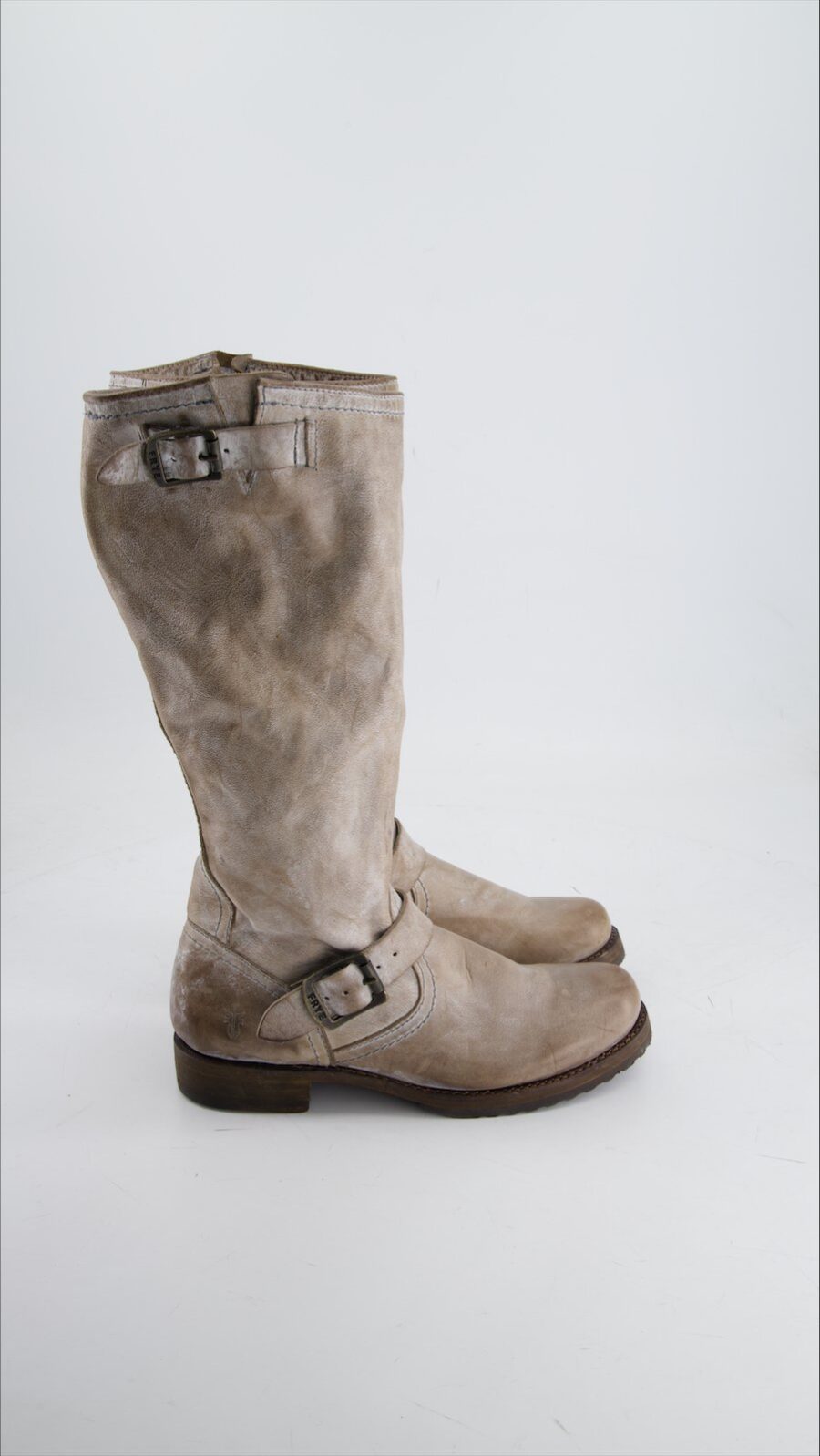 Frye Boots Leather Grey Eu 37.5