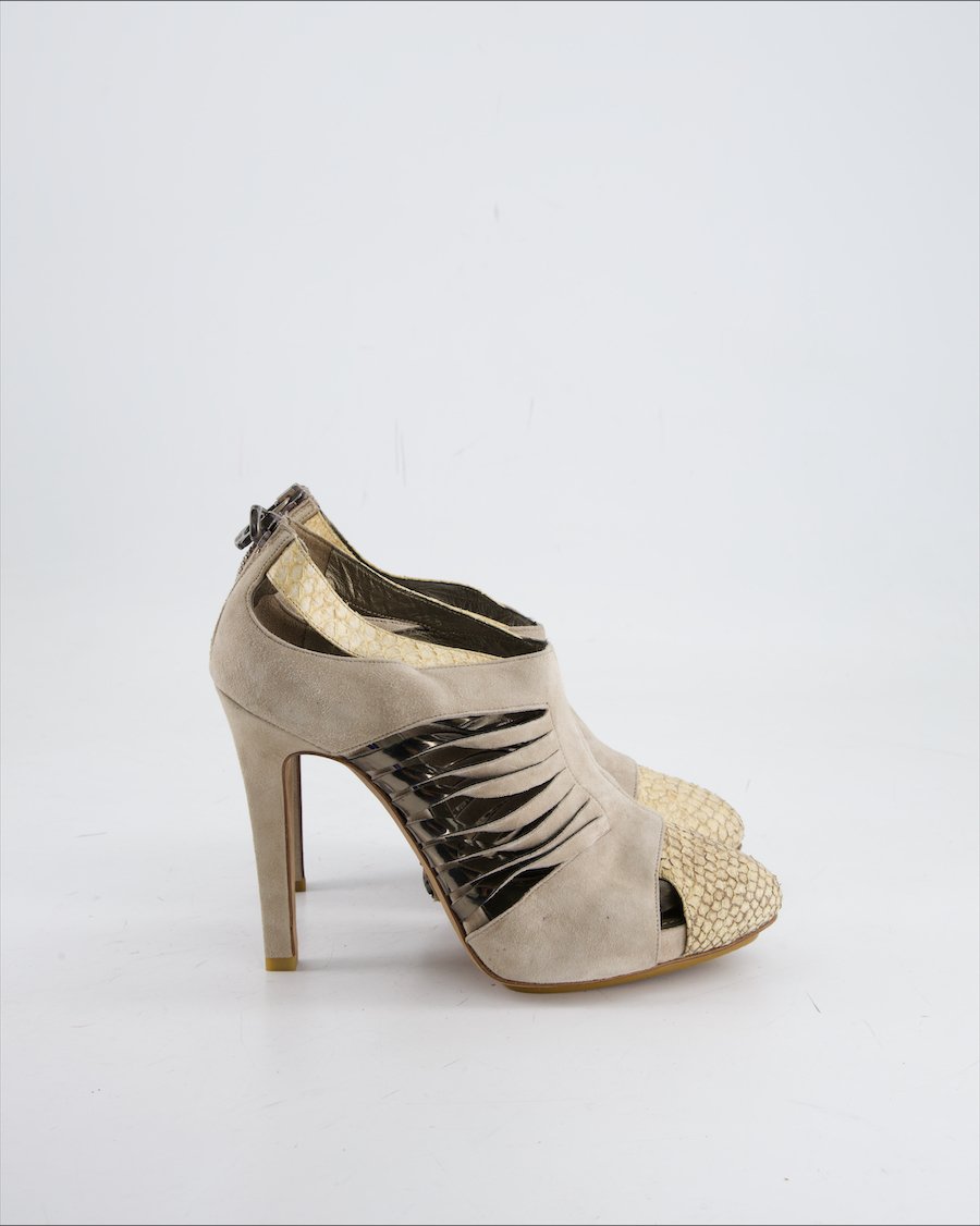 Navyboot Heel Suede Beige Eu 37