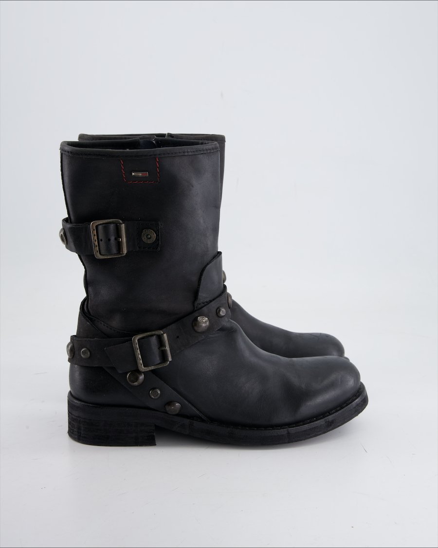 Hilfiger Denim Ankle Boot Leather Black Eu 36