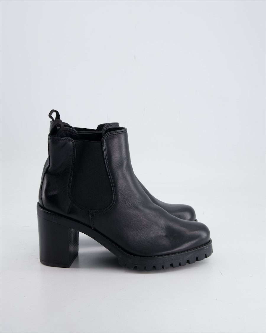 Primo Piano Ankle Boots Leather Black Eu 37