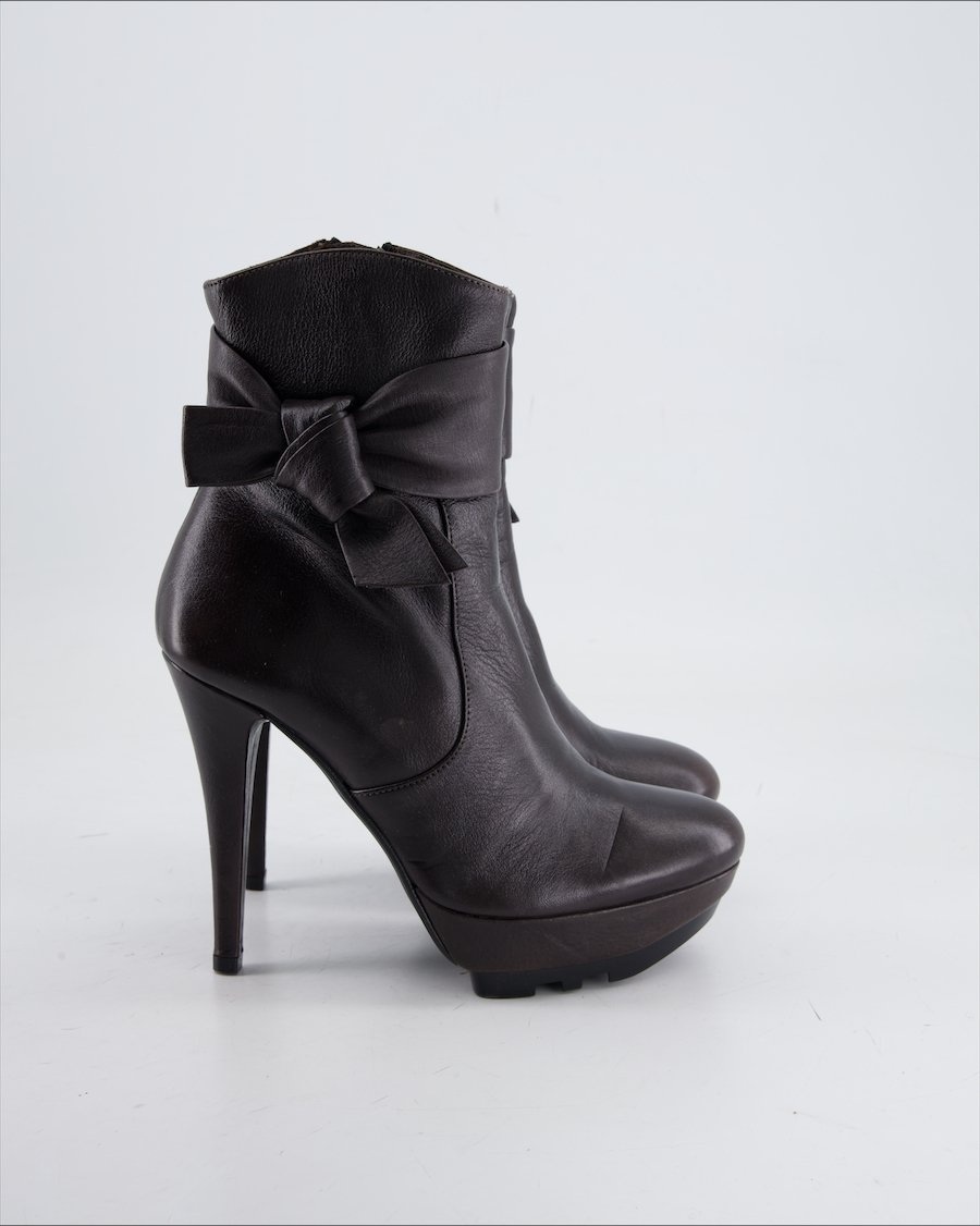 Navyboot Ankle Boot Leather Anthracite Eu 37