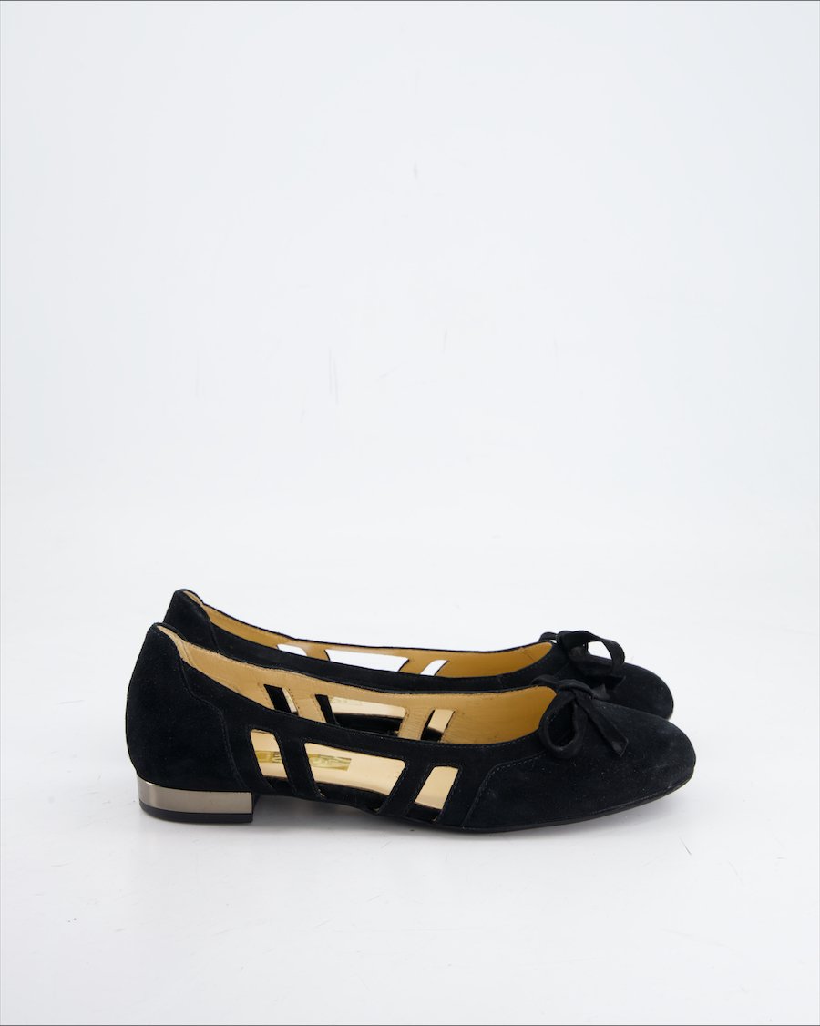 Gabor Ballet Flats Suede Black Eu 37.5