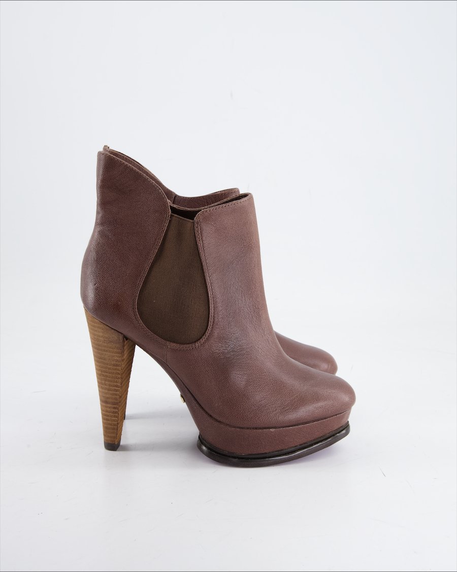 Miezko Heels Leather Brown Eu 37