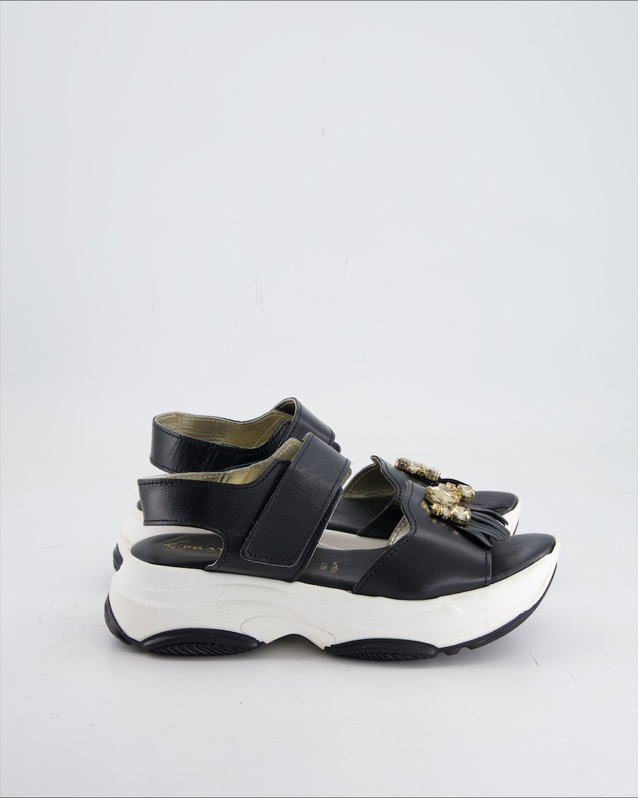 Prativerdi Sandal Leather Black Eu 37