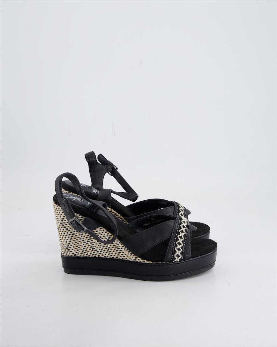 Palladium Sandals Leather Black Eu 37