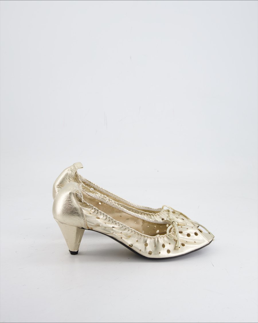 Navyboot Heels Leather Gold Eu 37