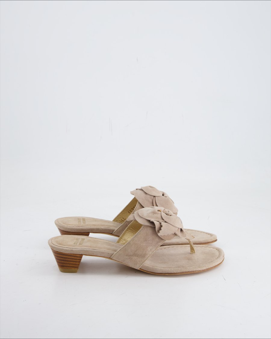Stuart Weitzman Heels  Suede Beige Eu 37