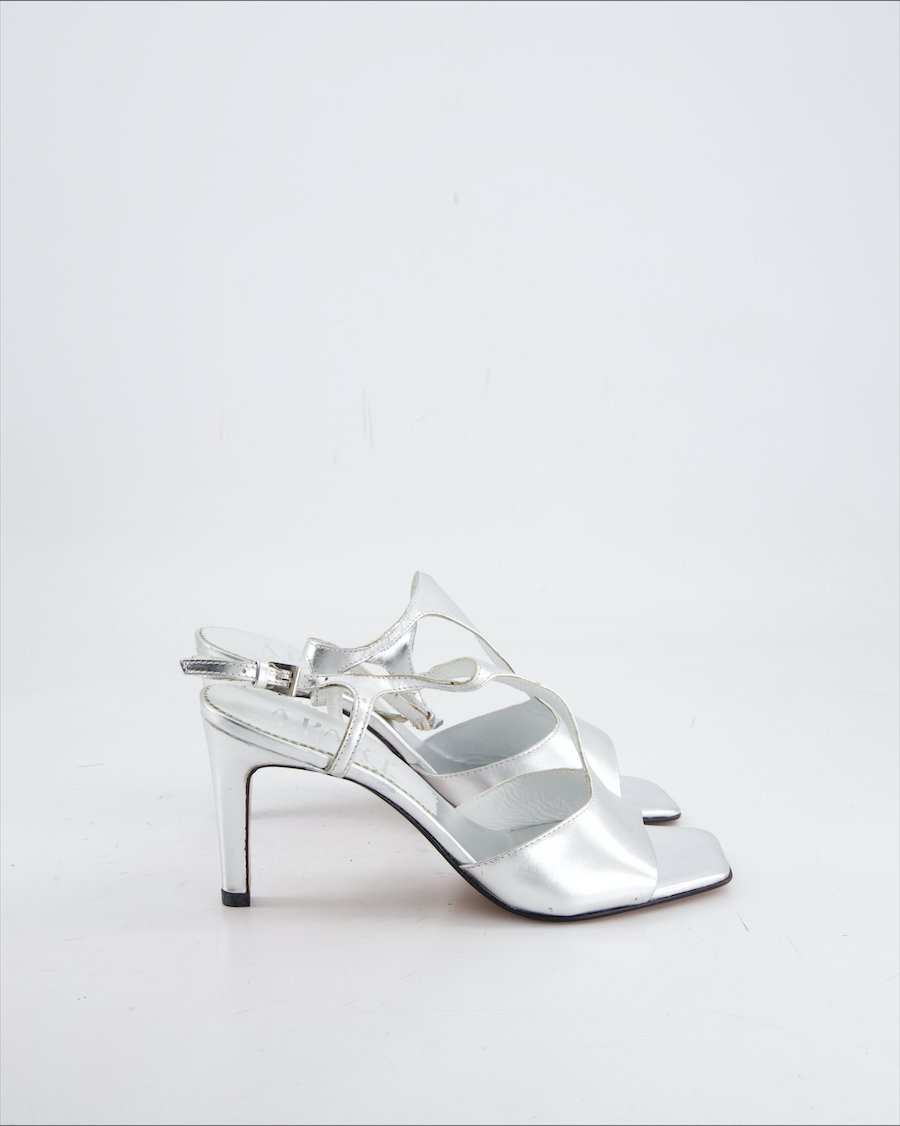 Apart Heels Leather Silver Eu 37