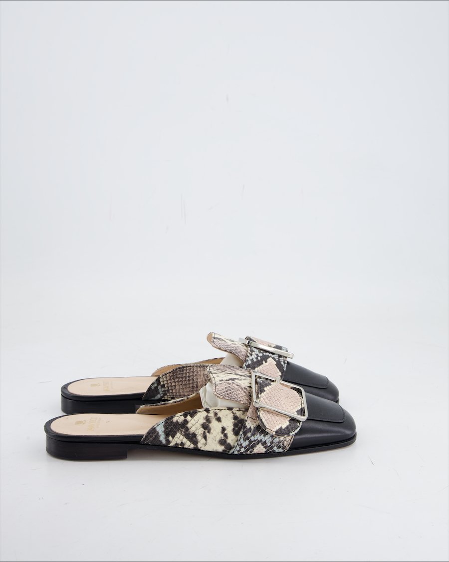 Navyboot Flats Leather Black Eu 37