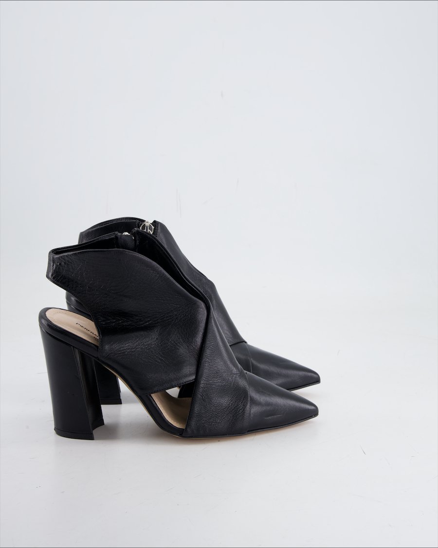 Pierfrancesco Vincenti Sandal Leather Black Eu 37
