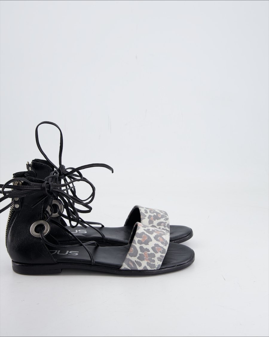 MJUS Sandals Leather Black Eu 37
