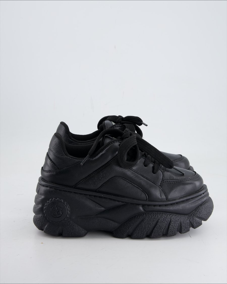 Police 883 Trainers Leather Black EU 37