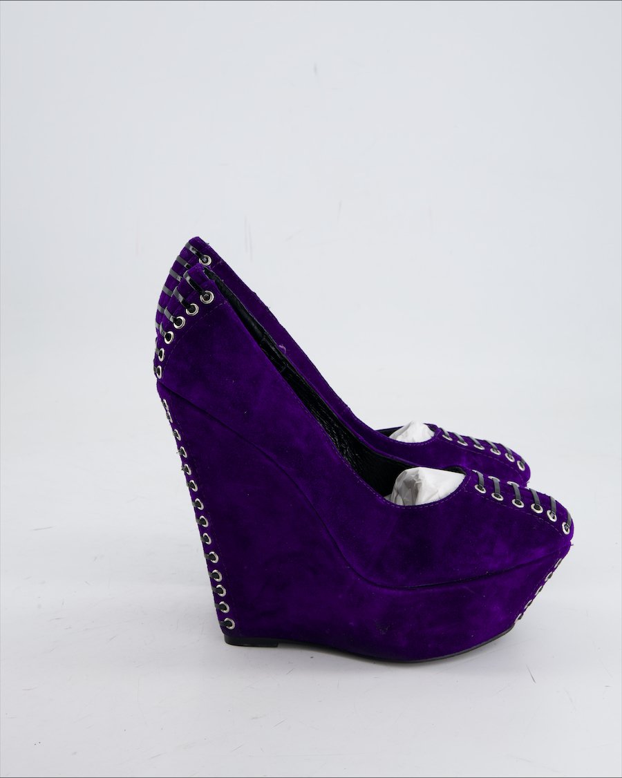 Giuseppe Zanotti Heels Suede Purple