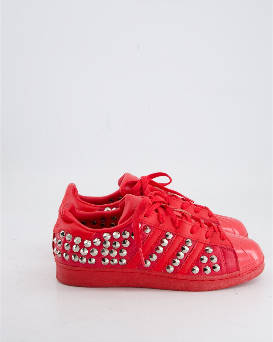 Adidas Trainers Leather Red Eu 37.5