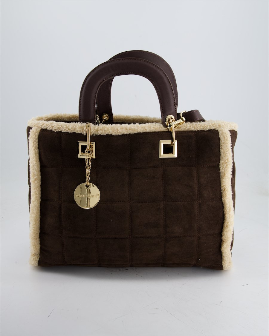 Alex Max Handbag Suede Brown