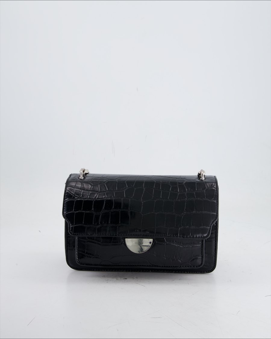 Stradivarius Crossbody Bag Poliyrethane Black