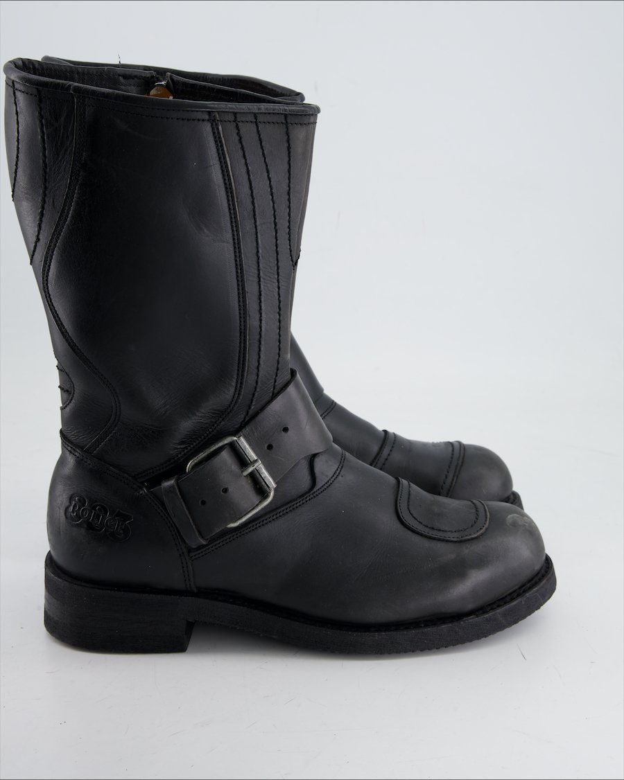 Pòlice Boots Leather Black Eu 43