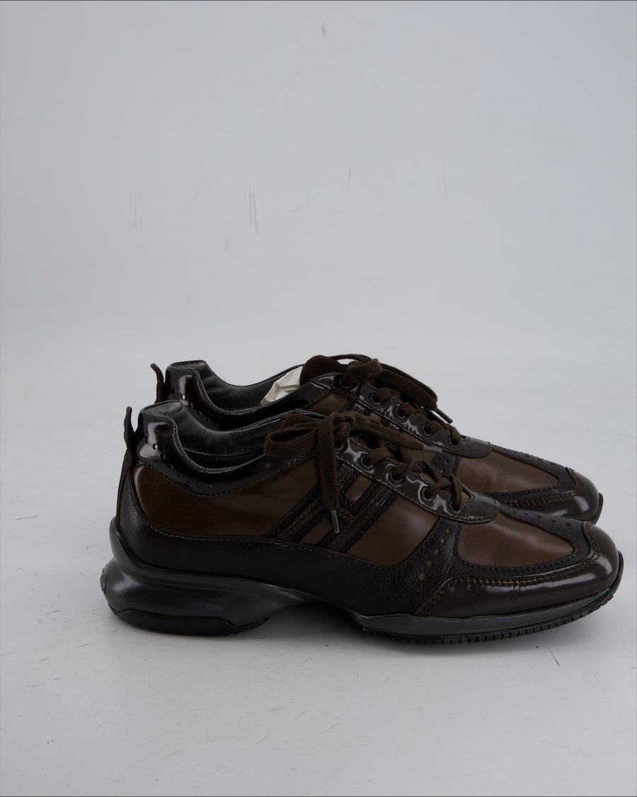 Hogan Trainers Leather Brown Eu 38