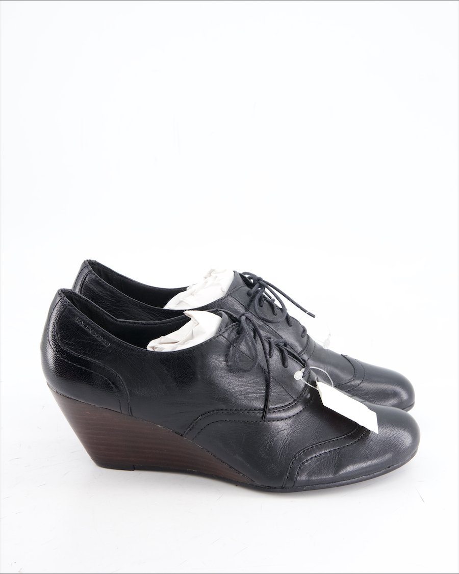 Vagabond Flats Leather Black Eu 38