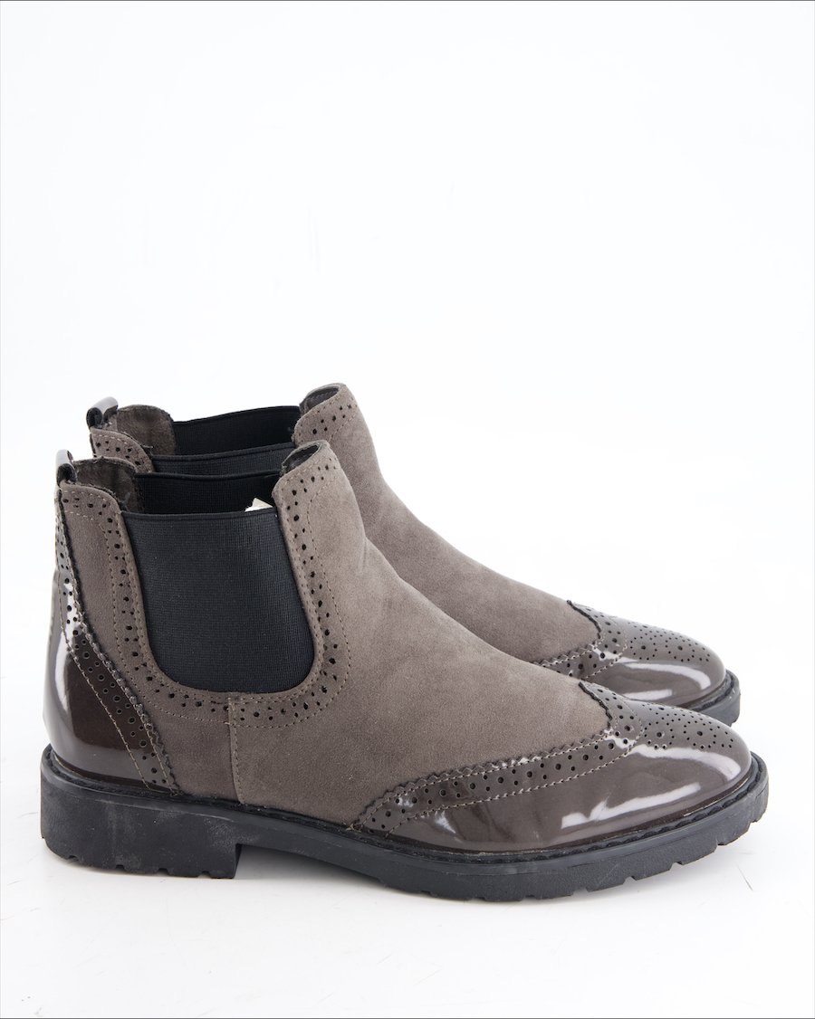 Graceland Ankle Boots Suede Anthracite