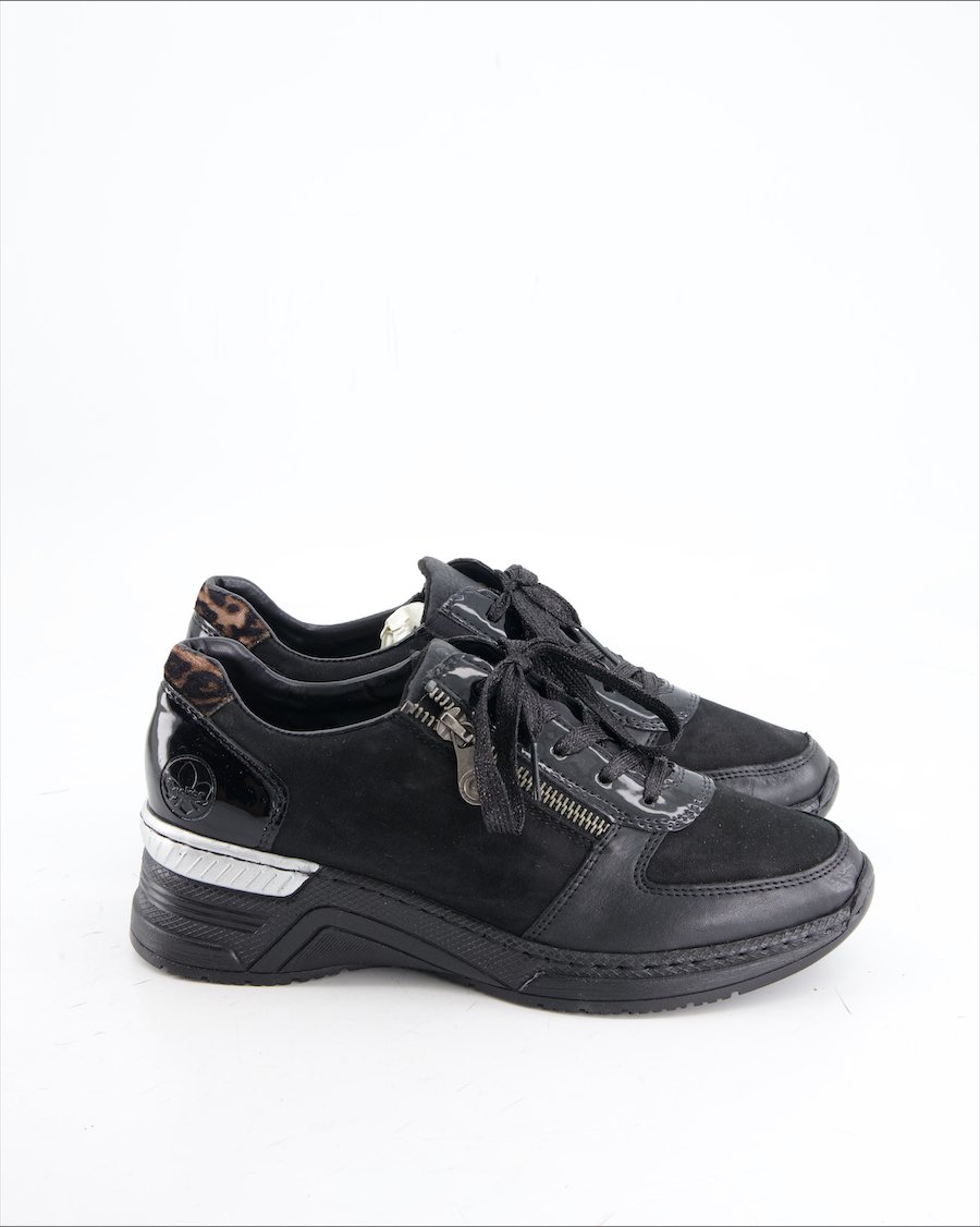 Rieker Trainers Leather Black Eu 38