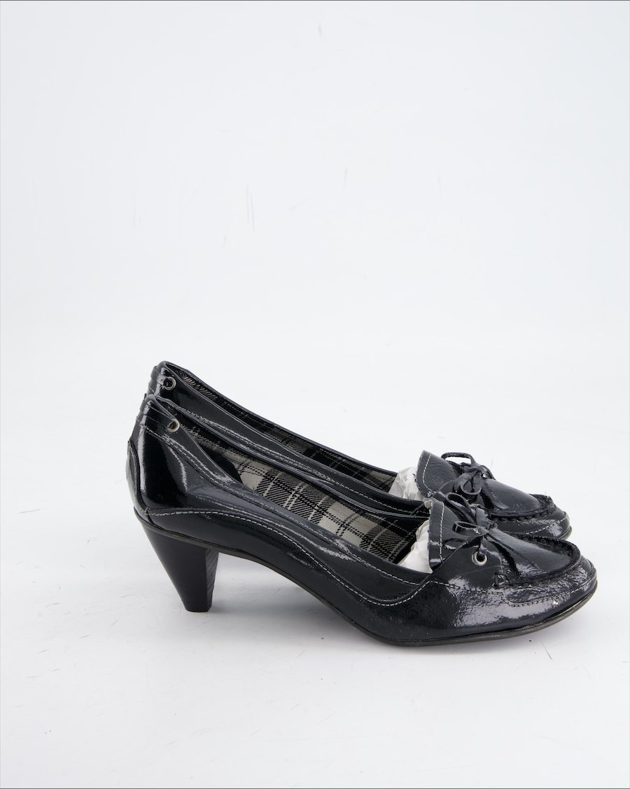 Navyboot Heels Leather Black Eu 38