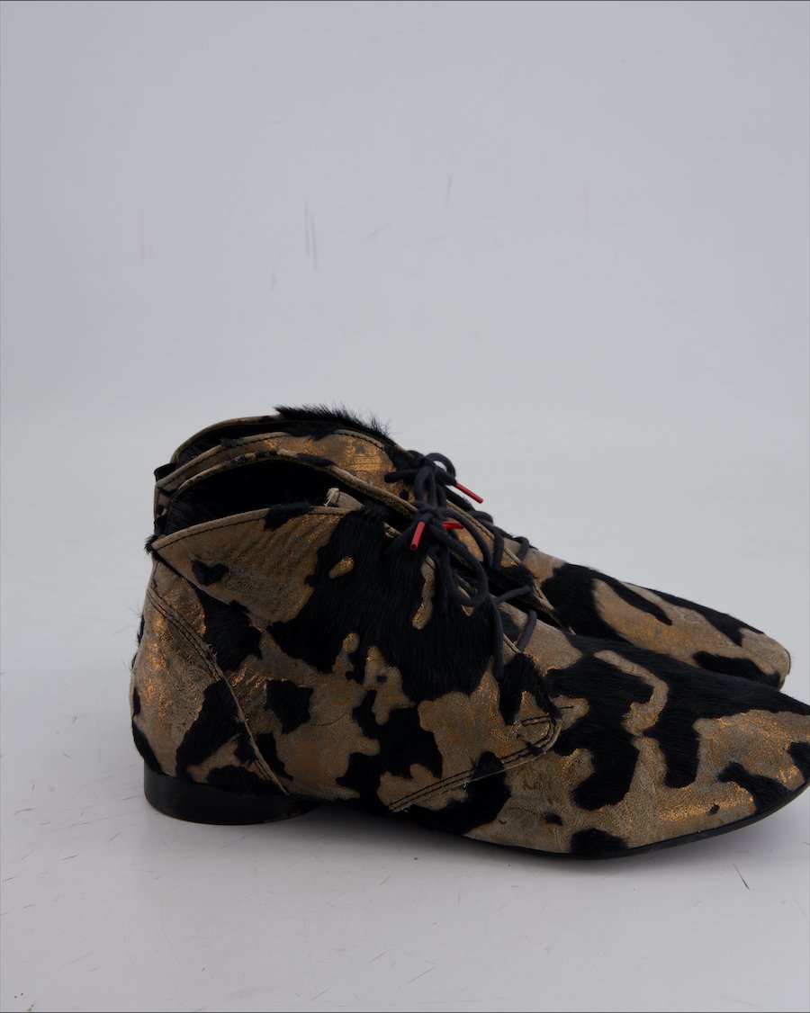 Think! Ankle Boots Faux Fur Black Eu 38