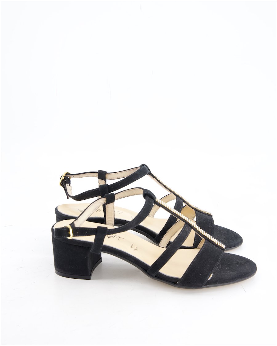 Cinzia Soft Sandals Suede Black Eu 38