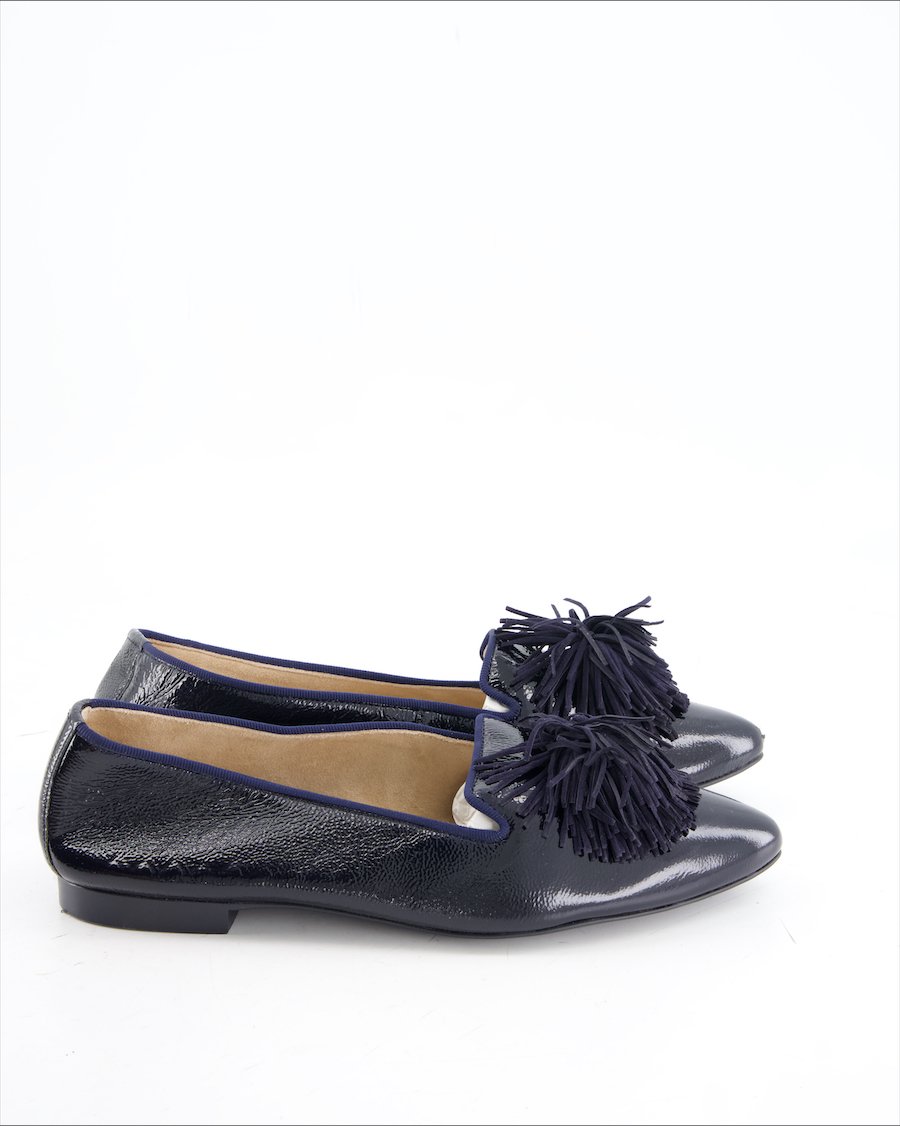 Paul green Ballet flats Leather Blue Eu 38.5