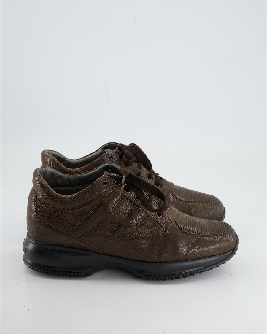 Hogan Trainers Leather Brown  Eu 38