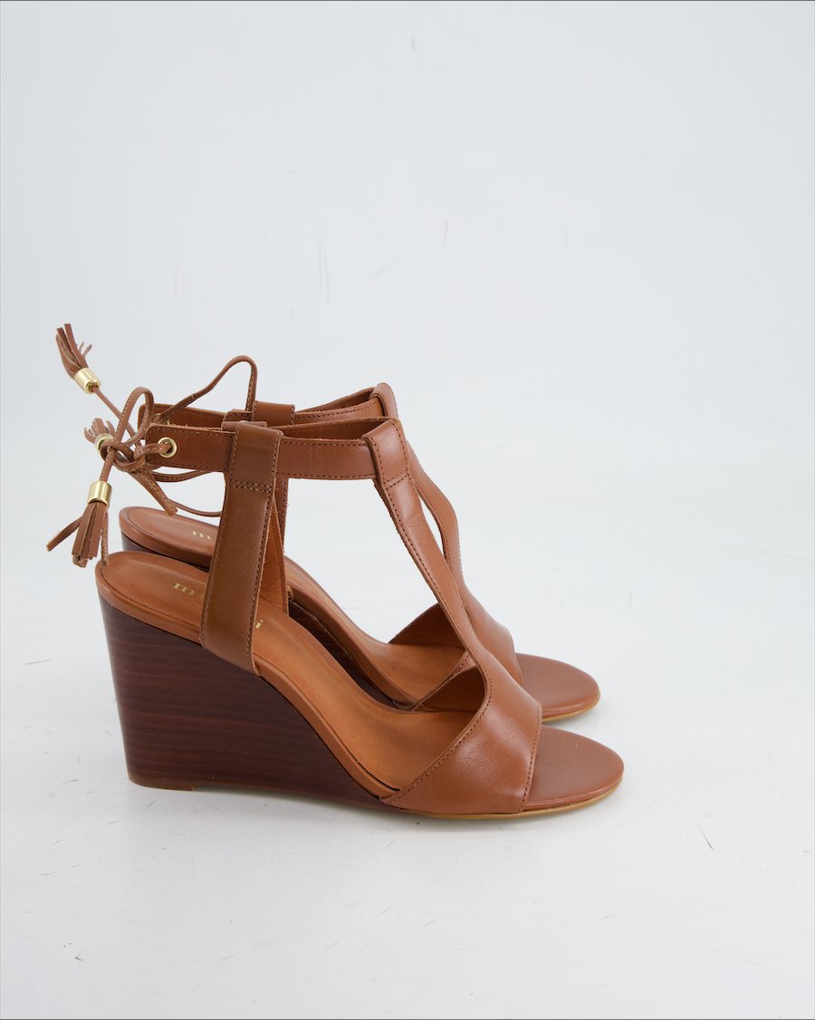 Minelli Sandals Leather Brown Eu 38