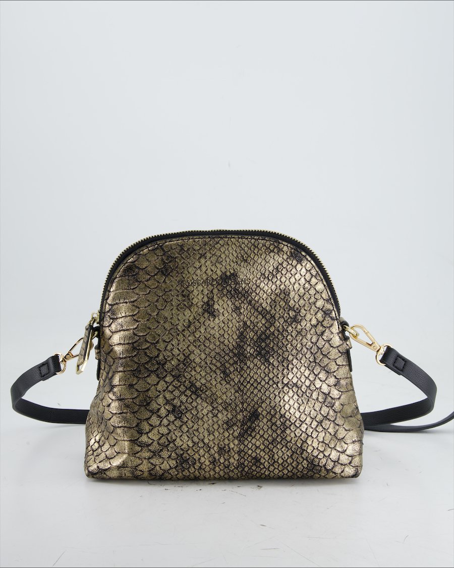 Trussardi Jeans Crossbody Bag Leather Bronze