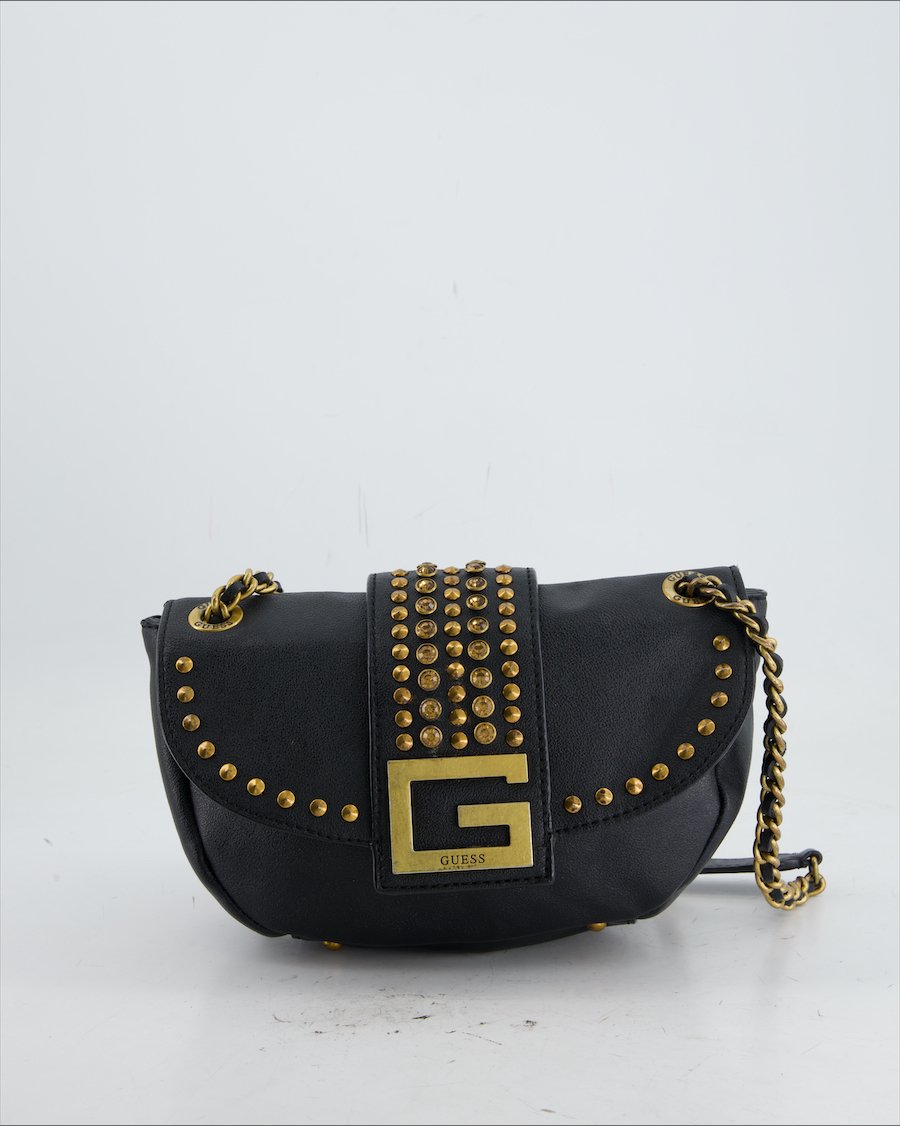 Guess Shoulder Bag Polyurethane Black