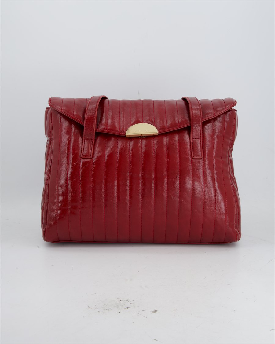 Miriade Shoulder Bag Polyurethane Red