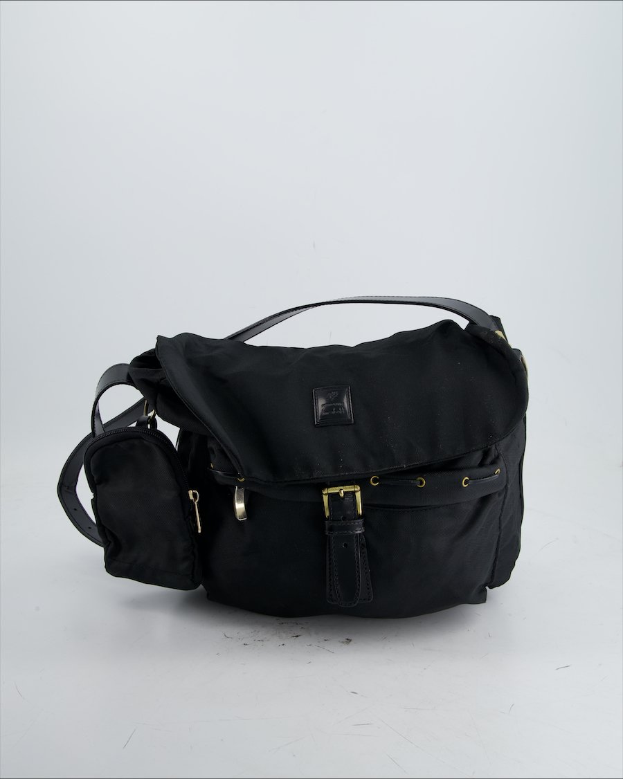 Piero Guidi Crossbody Bag Cloth Black