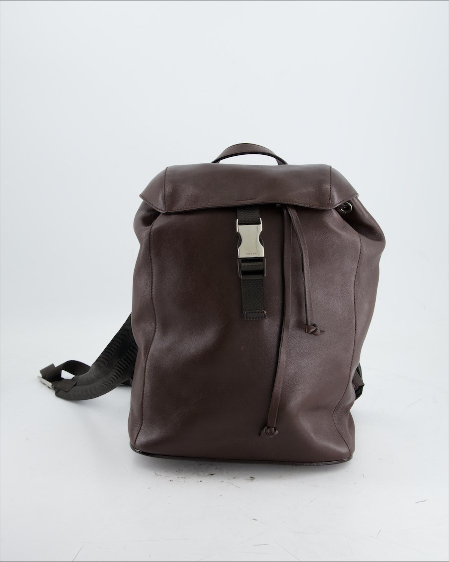 Prada Backpack Leather Brown