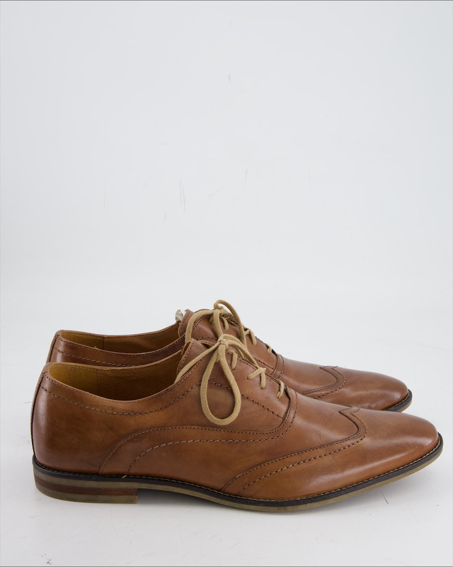AM Flats Leather Brown Eu 44