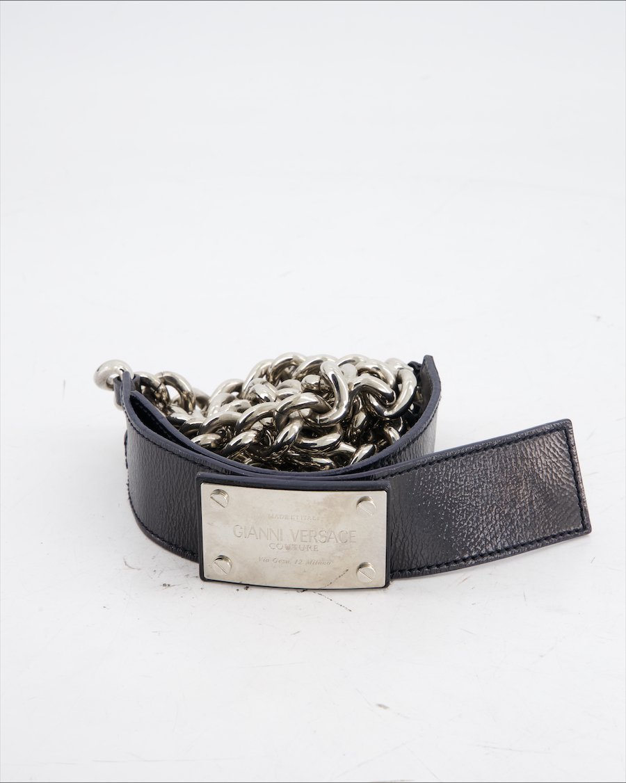 Gianni Versace Belt Leather Black