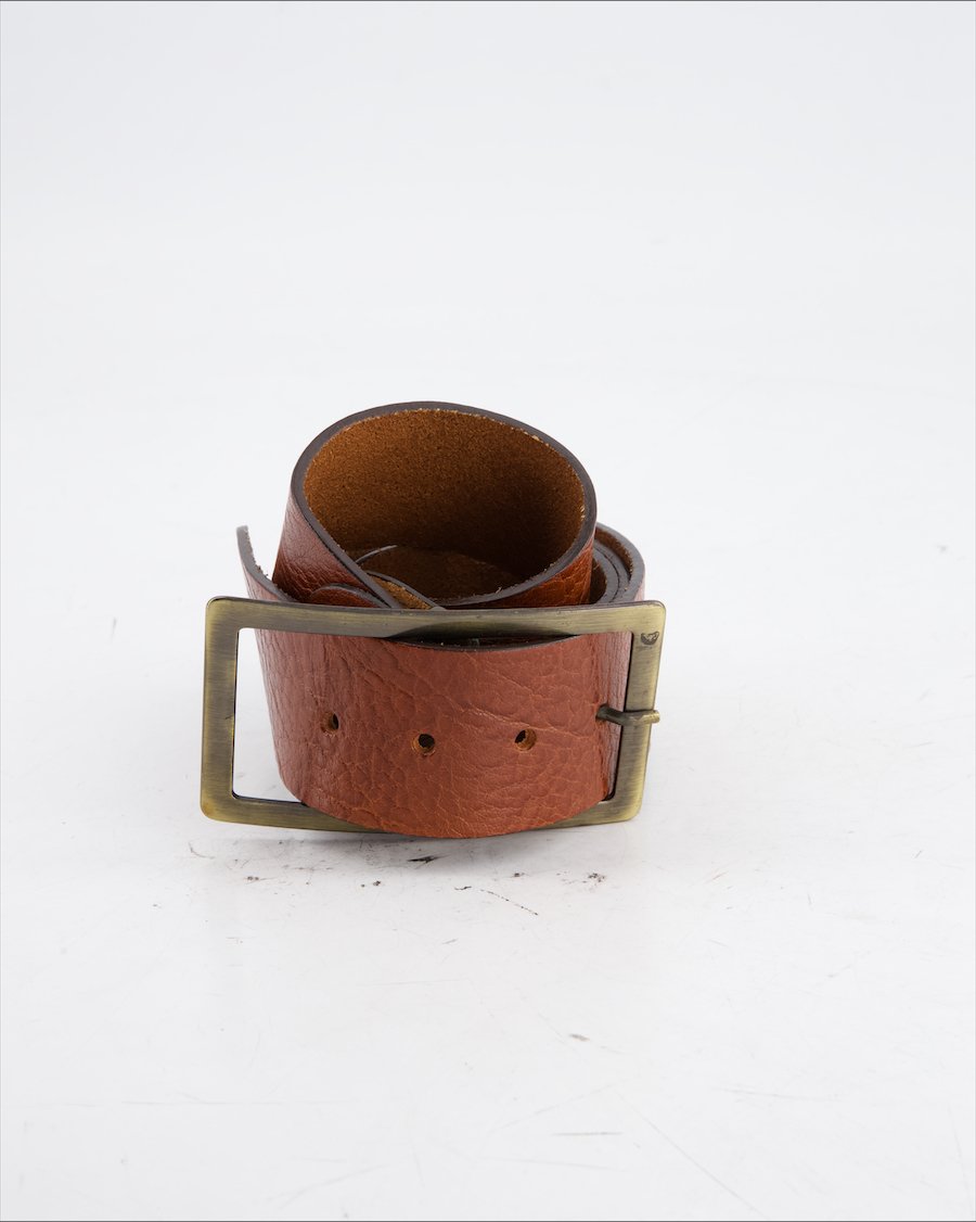 Max Mara Belt Leather Brown