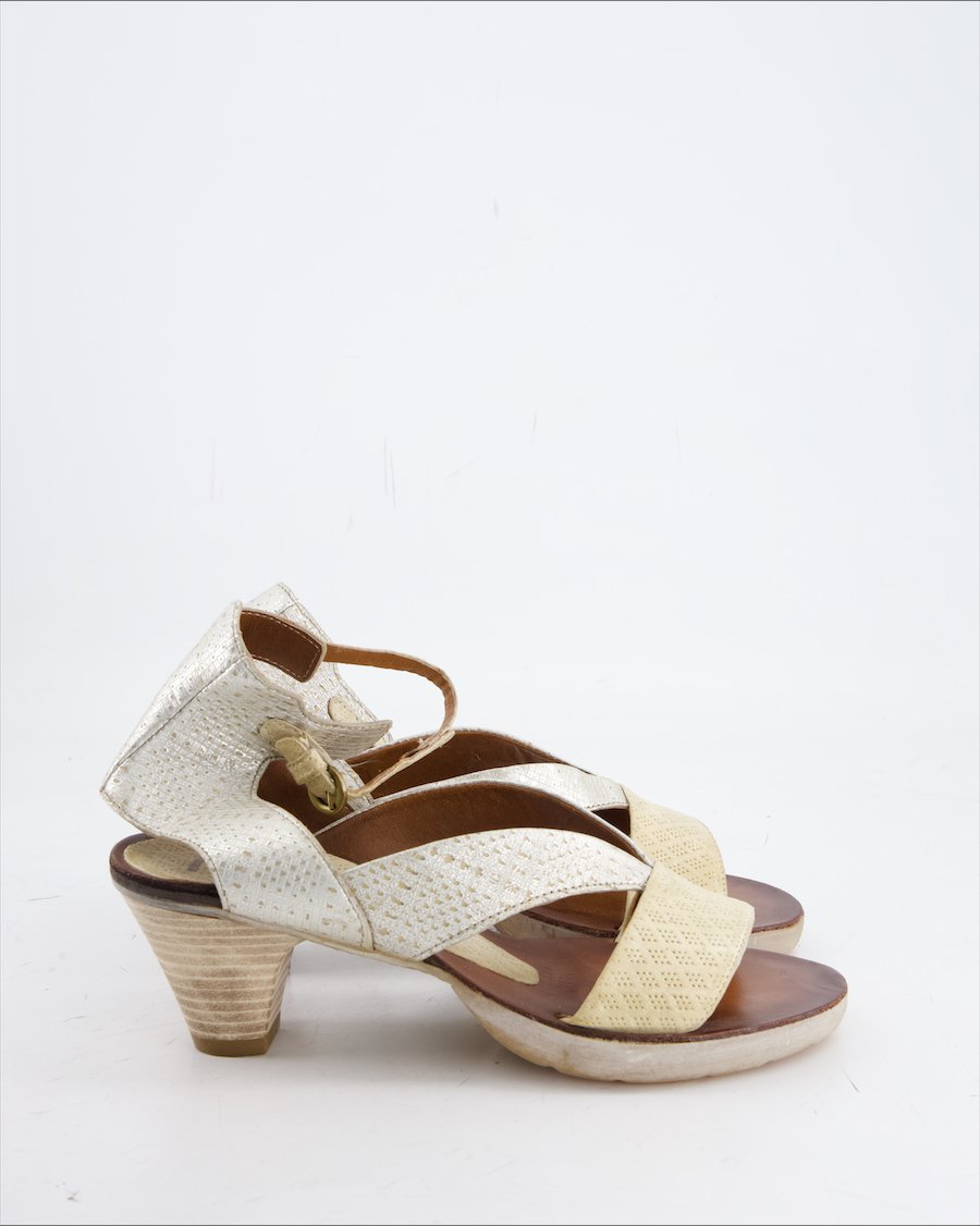 MJUS Heels Leather Silver