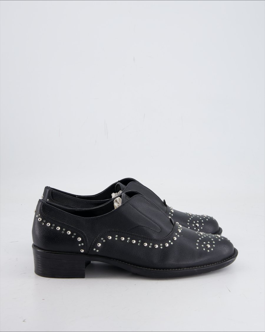 Bata Flats Leather Black