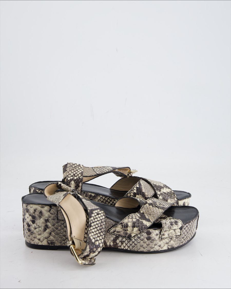 RAS Sandals Leather Grey Eu 39
