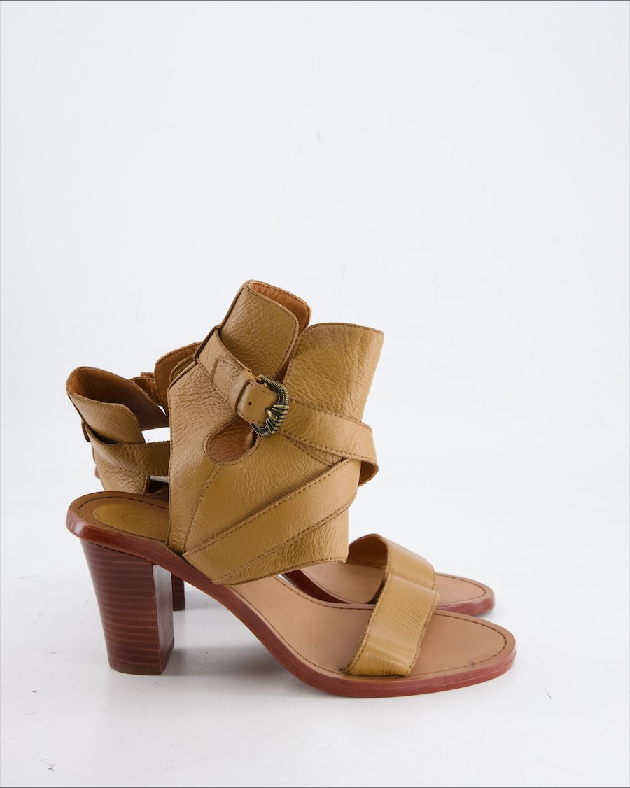 ASH Heels Leather Camel Eu 39
