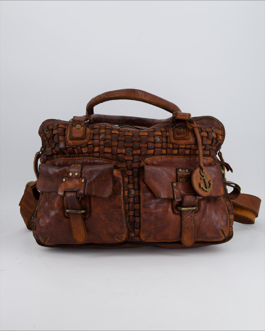 Harbour Handbag Leather Brown