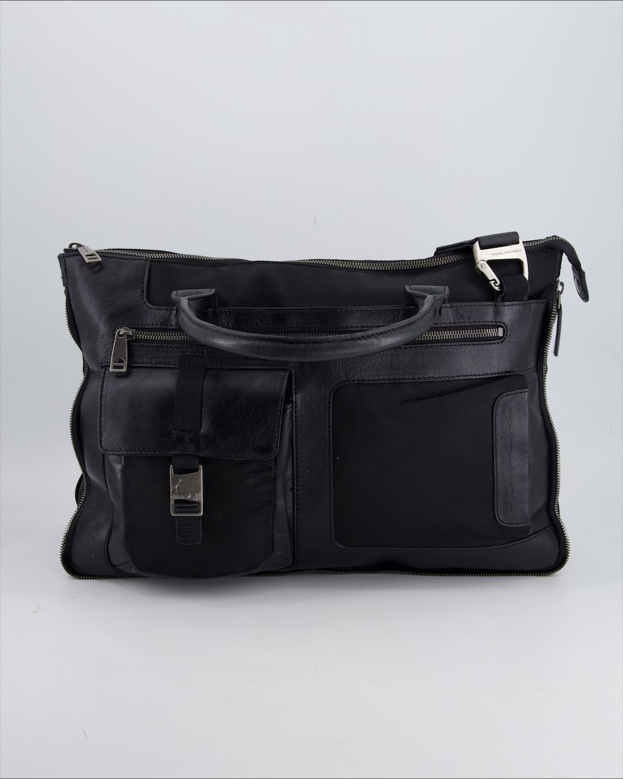 Piquadro Handbag Leather Black