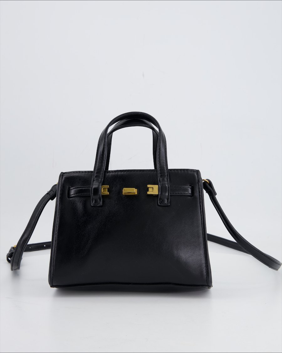 MANGO Crossbody Polyurethane Black