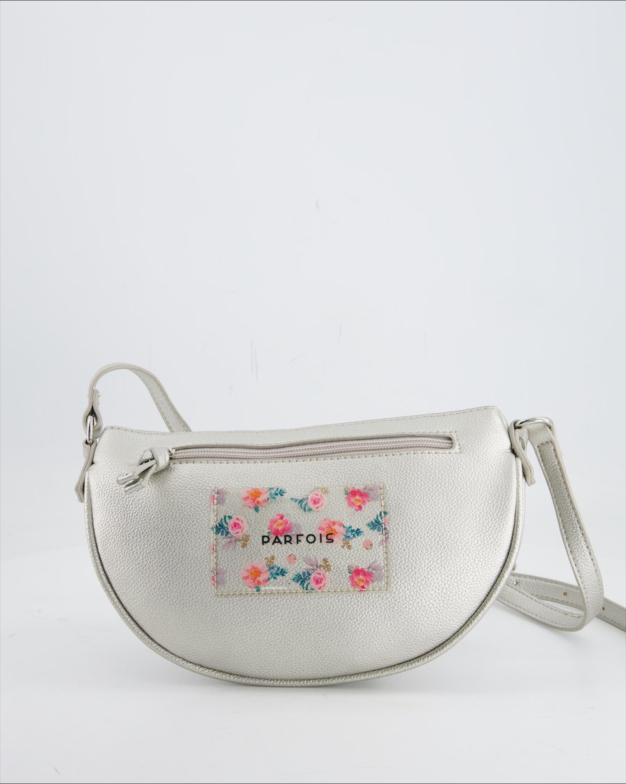 Parfois Crossbody Bag Polyurethane Silver