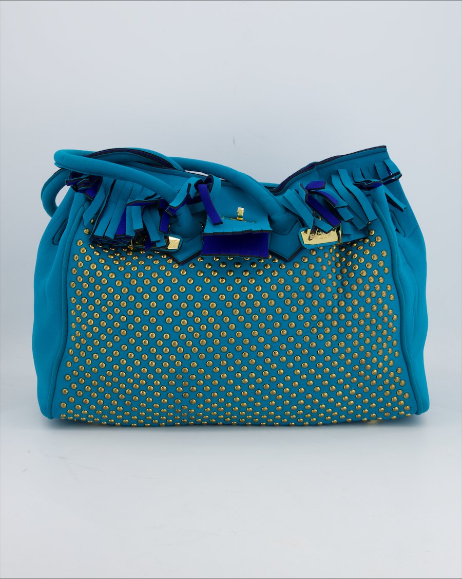 Leghilà Shoulder Bag Cloth Turquoise