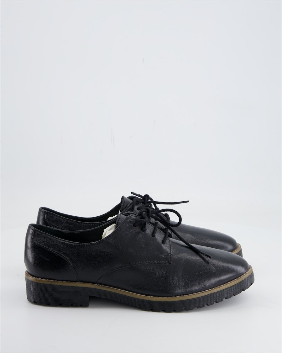 5Th Avenue Flats Leather Black Eu 39