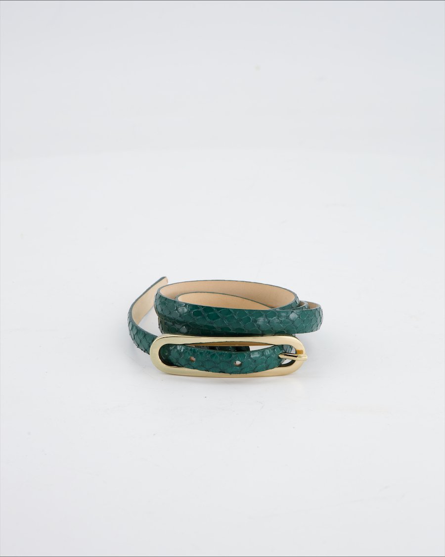 Wolford Belt Leather Green